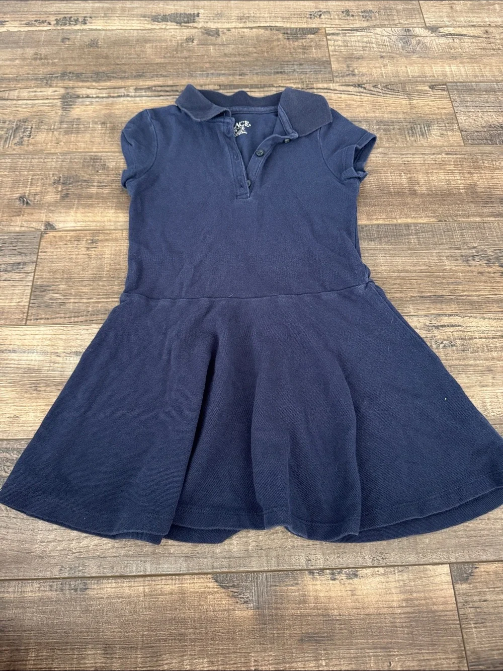 Set of 2 Girls Navy Blue Children’s Place Uniform Polo Dresses Size 5-6